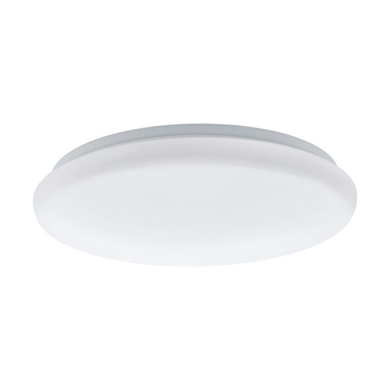 Lampada da soffitto con sensore bianca in acciaio, Patryk, 12W, 3000K LED