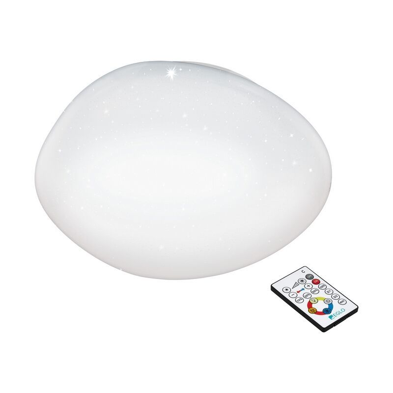 Plafoniera bianca in acciaio, Tyrell, 21W, colore regolabile LED