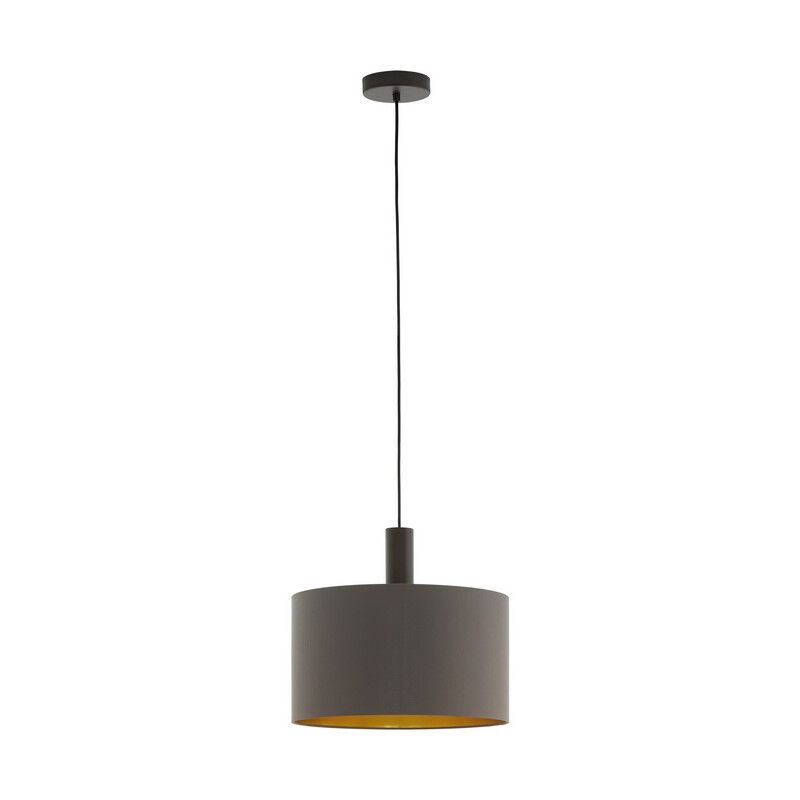 Lampada a sospensione marrone in tessuto, Mies Lampada a sospensione marrone in tessuto, Mies