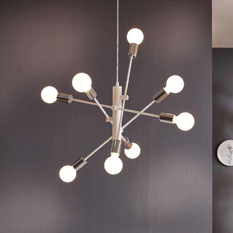 Lampada a sospensione bianca in acciaio, Pauline Lampada a sospensione bianca in acciaio, Pauline