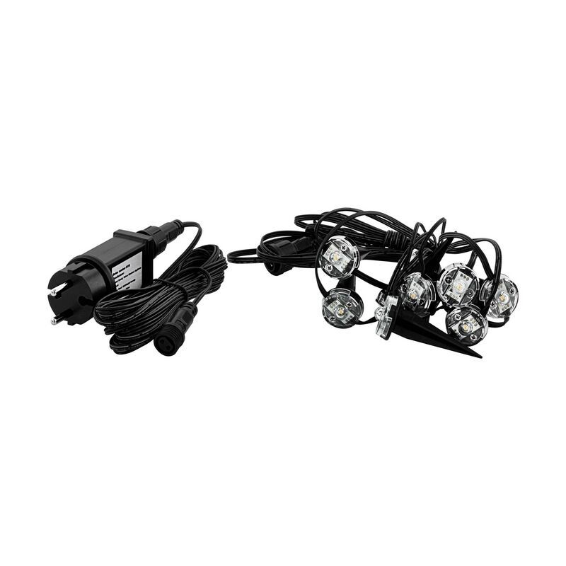 Faretto da giardino trasparente in plastica, Vanja, 3W, 3000K LED, IP65