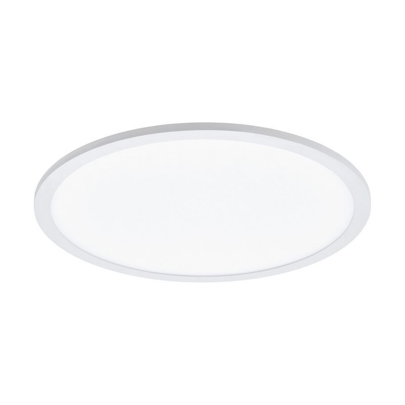 Plafoniera bianca in alluminio, Ericus, 19W, colore regolabile LED