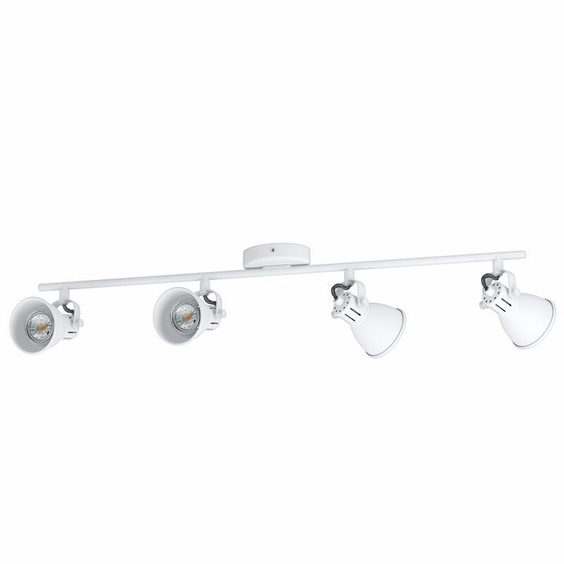 Faretto da soffitto bianco in acciaio, Tinke