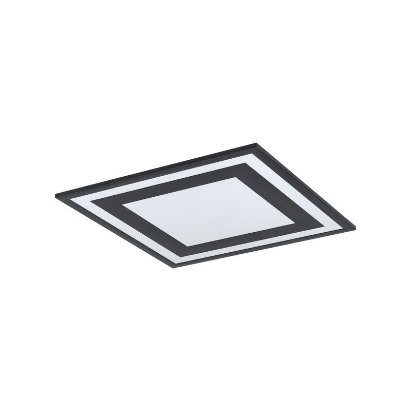 Plafoniera nera in alluminio, Tirzah, 24W, 4000K LED