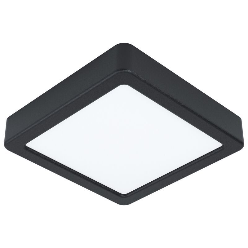 Lampada da soffitto nera in acciaio, Pascale, 10W, 4000K LED Lampada da soffitto nera in acciaio, Pascale, 10W, 4000K LED