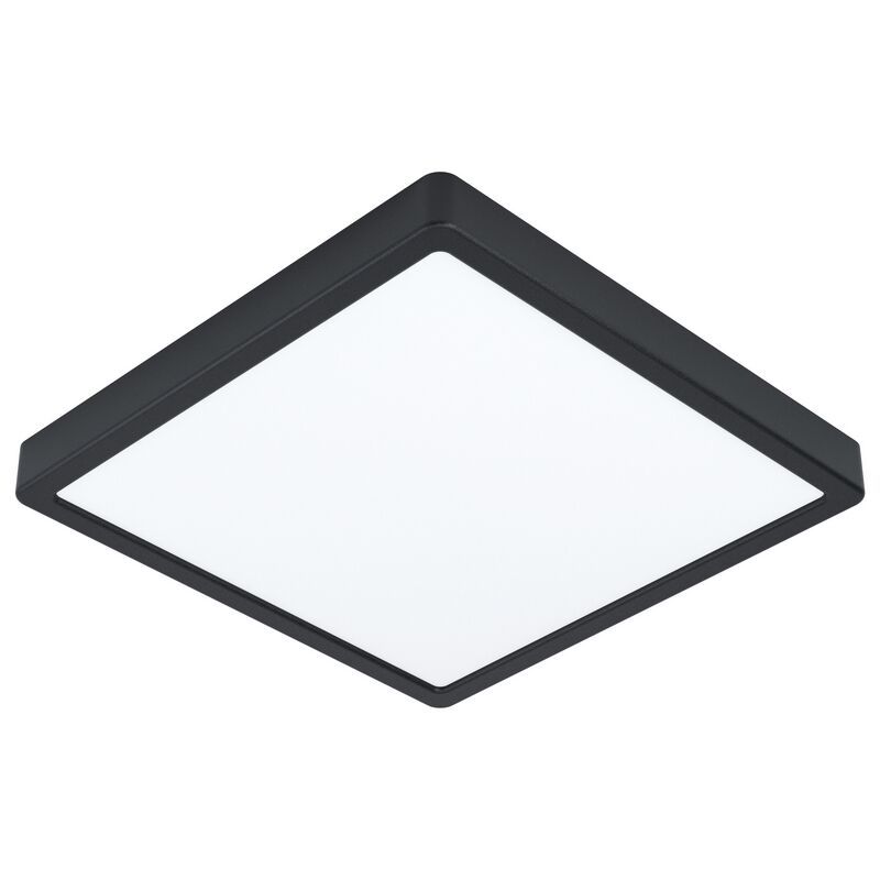 Lampada da soffitto da bagno nera in acciaio, Pascale, 20W, 3000K LED, IP44