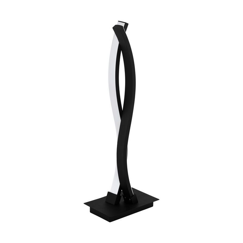 Lampada da tavolo nera in alluminio, Arantxa, 10W, 3000K LED, con interruttore Lampada da tavolo nera in alluminio, Arantxa, 10W, 3000K LED, con interruttore