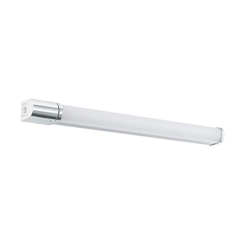 Lampada per specchio cromata in alluminio, Wilson, 15W, 4000K LED, IP44, con interruttore