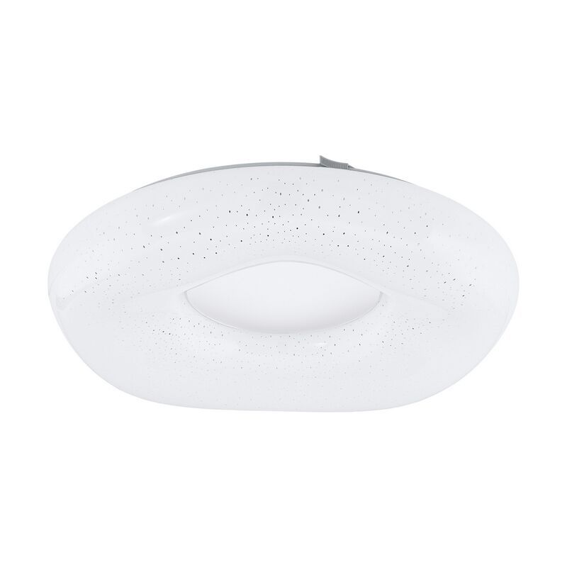 Plafoniera bianca in acciaio, Ziya, 18W, colore regolabile LED