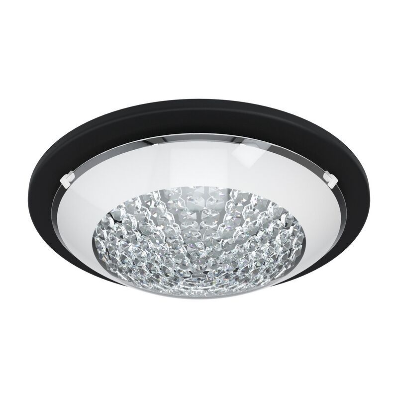 Plafoniera nera in acciaio, Geeske, 11W, 3000K LED Plafoniera nera in acciaio, Geeske, 11W, 3000K LED