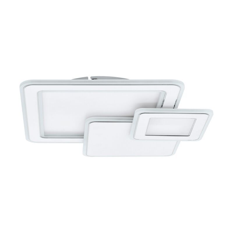 Plafoniera cromata in acciaio, Everdina, 12W, colore regolabile LED Plafoniera cromata in acciaio, Everdina, 12W, colore regolabile LED