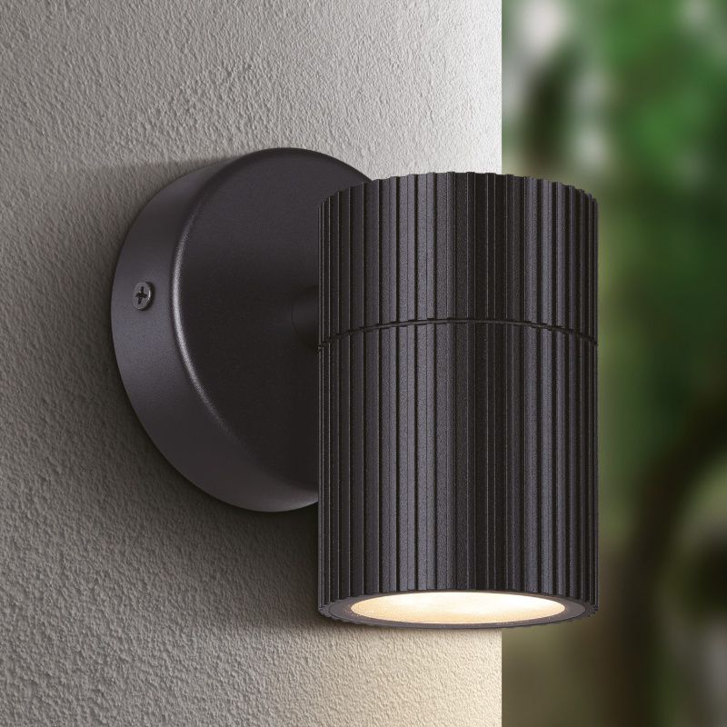 Lampada da esterno nera in plastica, Touria, IP44