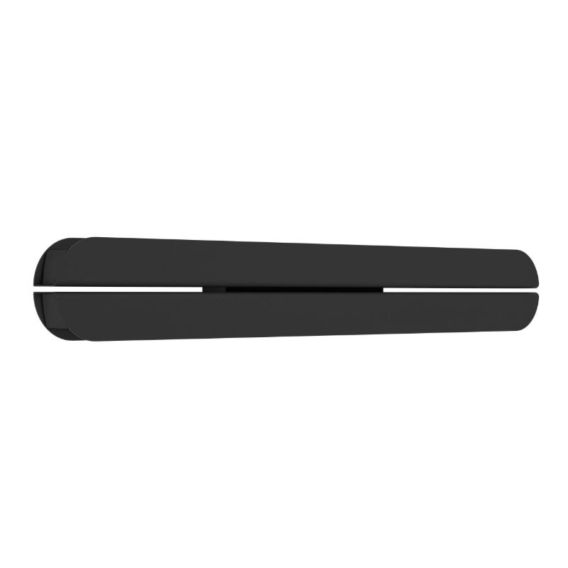 Applique da parete nera in acciaio inossidabile, Vidya, 12W, bianco regolabile tra caldo e freddo LED, IP44