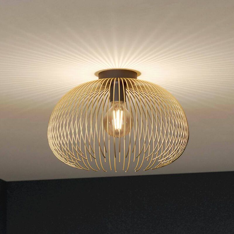 Lampada da soffitto dorata in alluminio, Keimpe