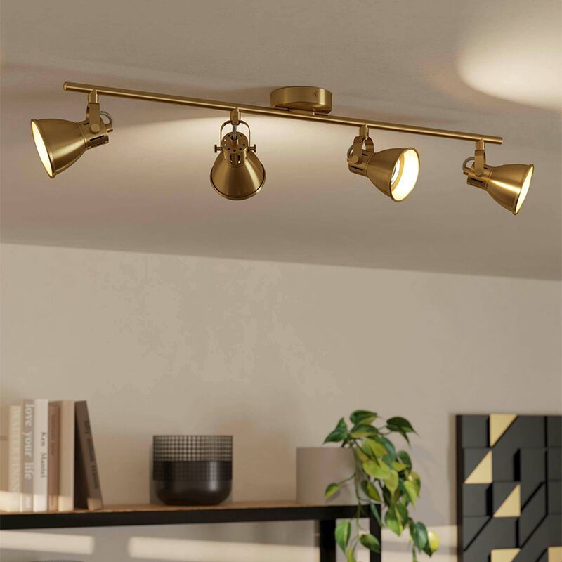 Faretto da soffitto dorato in alluminio, Tinke