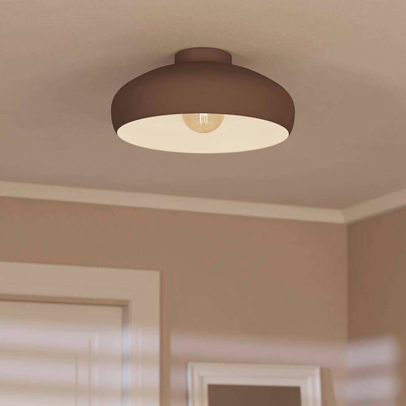 Lampada da soffitto marrone in alluminio, Egine Lampada da soffitto marrone in alluminio, Egine