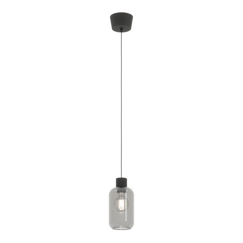 Lampada a sospensione nera in vetro, Dasmina Lampada a sospensione nera in vetro, Dasmina