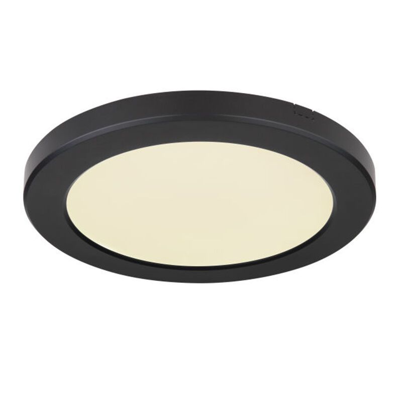 Plafoniera nera in plastica, Cage, 18W, colore regolabile LED