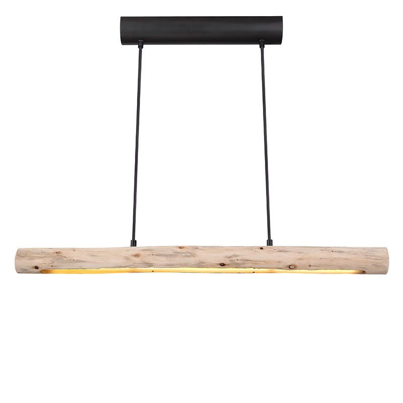 Lampada a sospensione in legno marrone, Abbas, 15W, 3000K LED