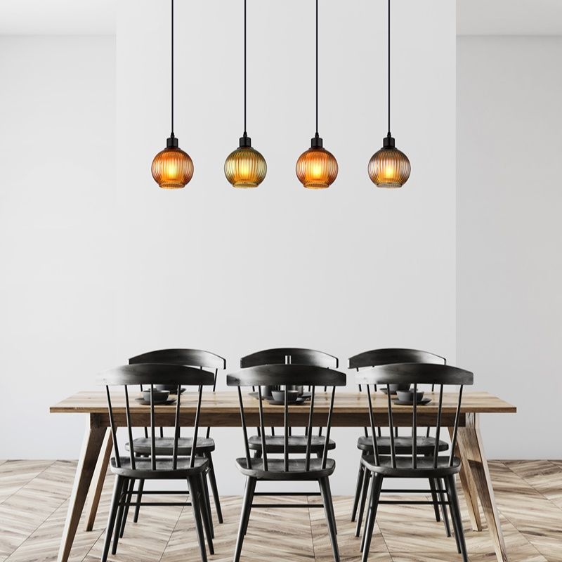 Lampada a sospensione multicolore in vetro, Zoubida Lampada a sospensione multicolore in vetro, Zoubida