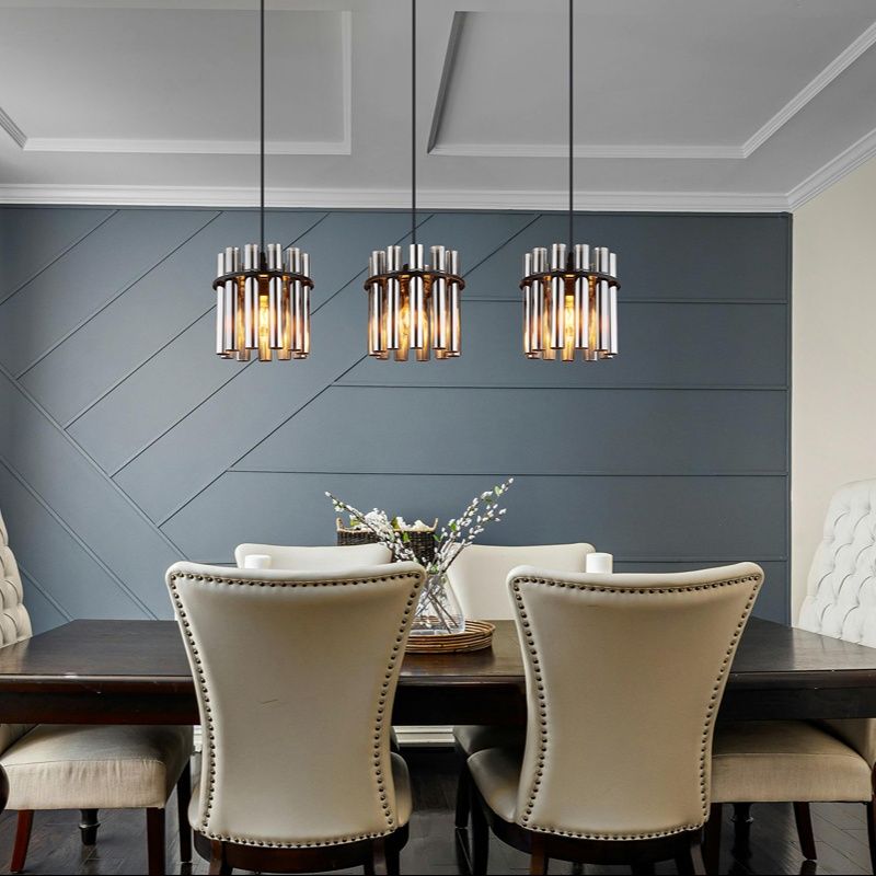 Lampada a sospensione nera in vetro, Genelva Lampada a sospensione nera in vetro, Genelva