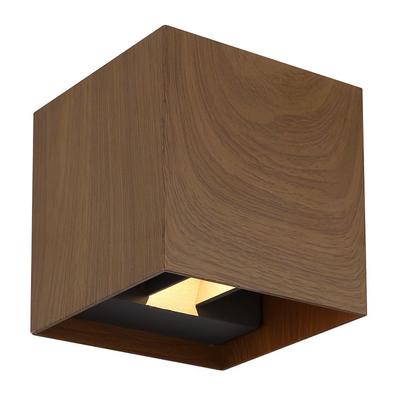 Lampada da parete up down marrone in alluminio, Nargis, 3W, 3000K LED, IP54 Lampada da parete up down marrone in alluminio, Nargis, 3W, 3000K LED, IP54