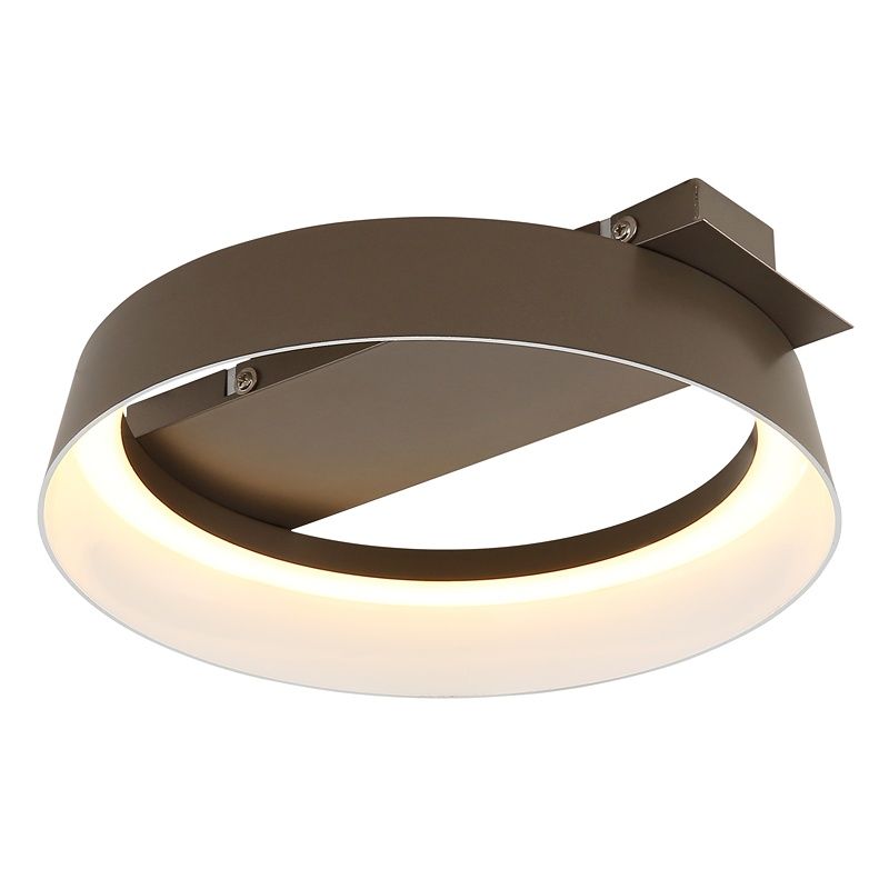 Plafoniera marrone metallo, Sybrich, 12W, 3000K LED
