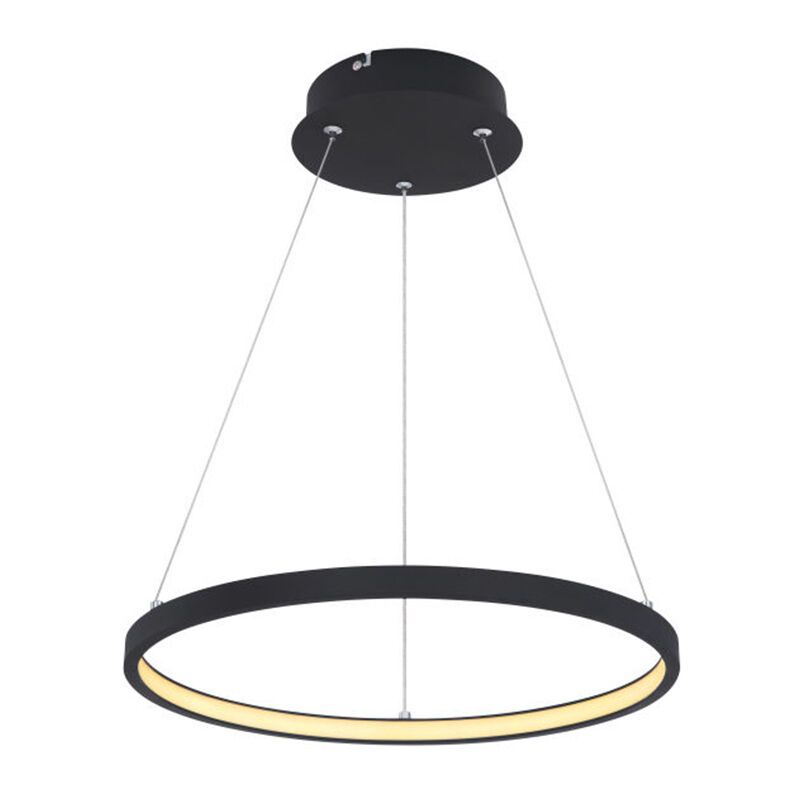 Lampade a sospensione per tavolo da pranzo nera metallo, Jeana, 19W, 3000K LED Lampade a sospensione per tavolo da pranzo nera metallo, Jeana, 19W, 3000K LED