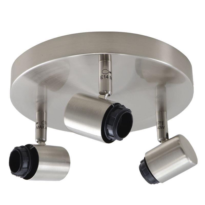 Rosone lampada argento in alluminio, Rika