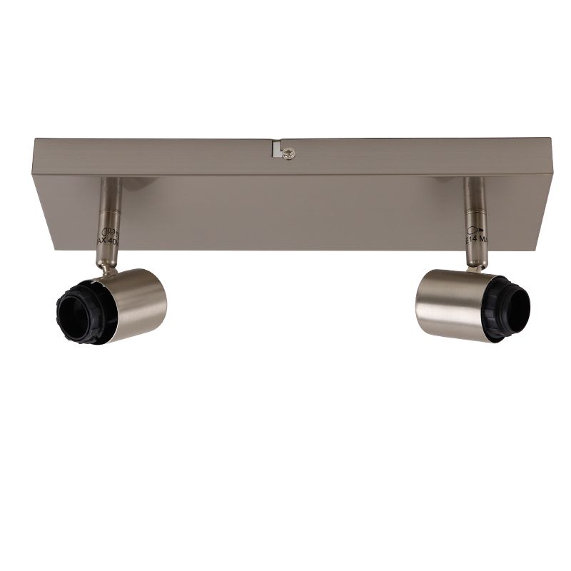 Rosone lampada argento in alluminio, Rika