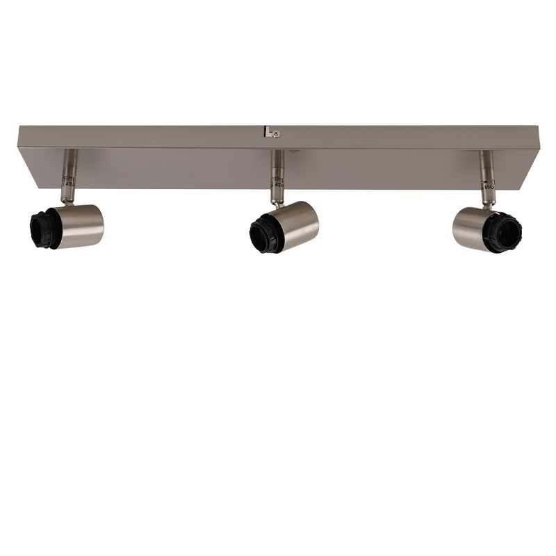 Rosone lampada argento in alluminio, Rika