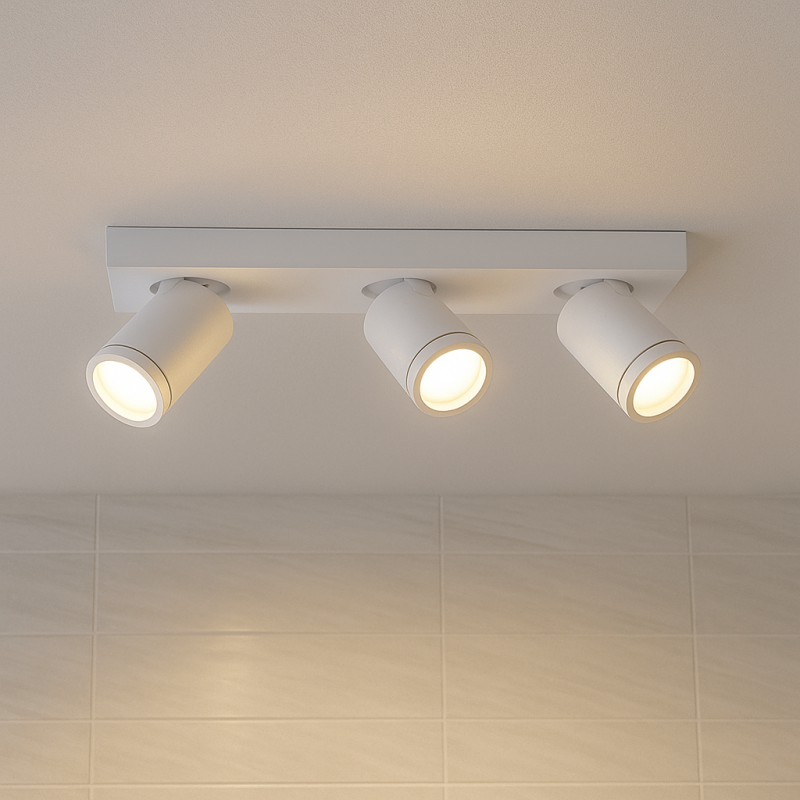 Faretto da soffitto bianco moderno, Kenan, IP44