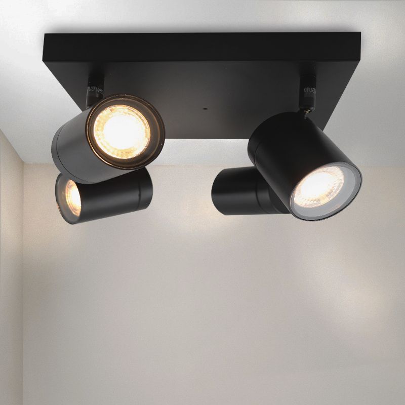 Faretto da soffitto nero moderno, Ciara, IP44 Faretto da soffitto nero moderno, Ciara, IP44