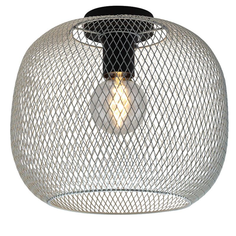 Lampada da soffitto grigia industriale, Emado