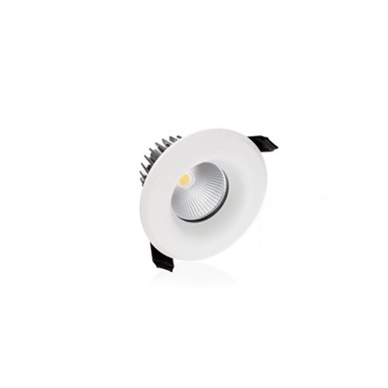 Downlight bianco in vetro, Rexe, 9W, 3000K LED, IP65 Downlight bianco in vetro, Rexe, 9W, 3000K LED, IP65