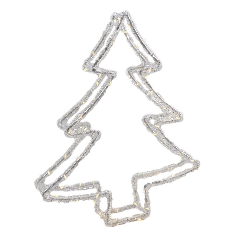 Albero di Natale a LED, 80 LED bianco caldo, IP44