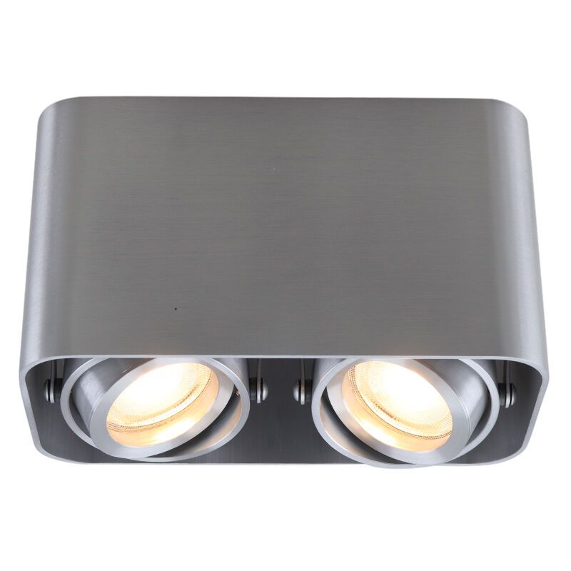 Faretto da superficie argento moderno, Bera