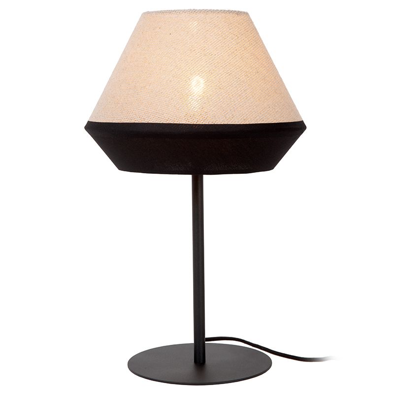 Lampada da tavolo moderna beige, Kala, con interruttore
