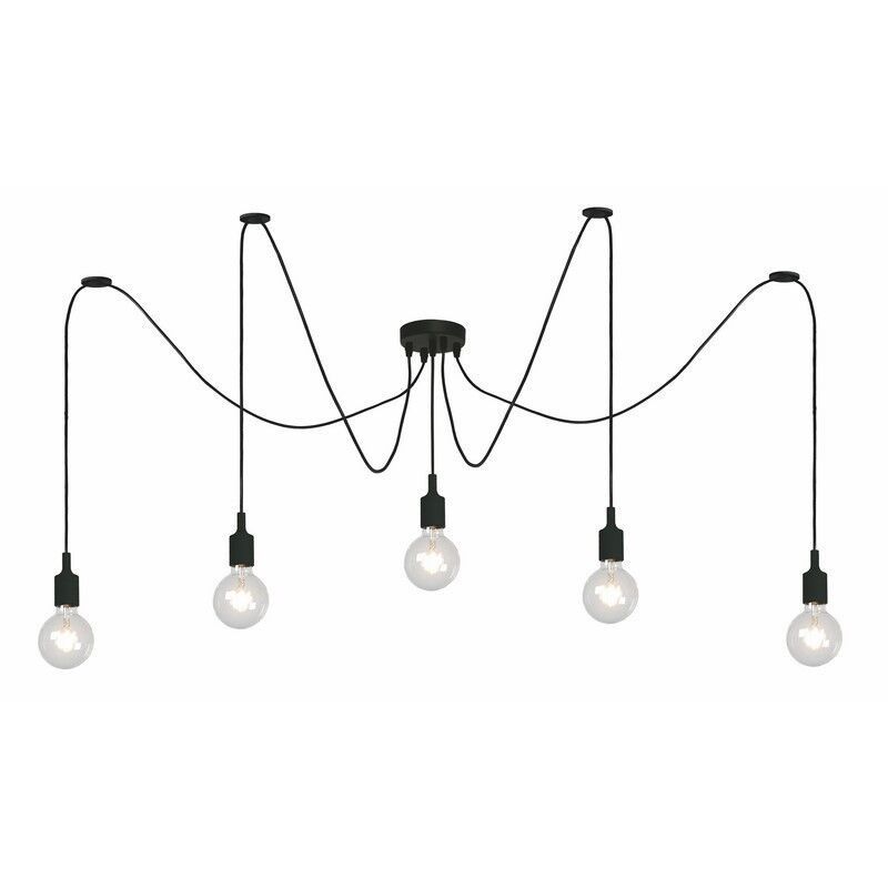 Lampada a sospensione moderna nera, Fix Lampada a sospensione moderna nera, Fix