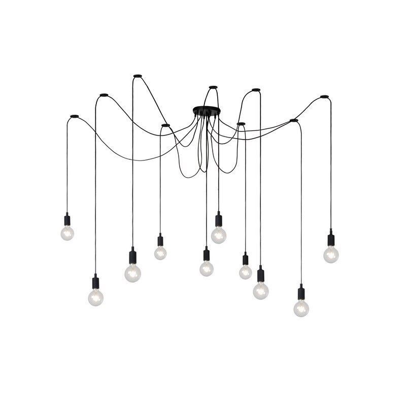 Lampada a sospensione moderna nera, Fix Lampada a sospensione moderna nera, Fix