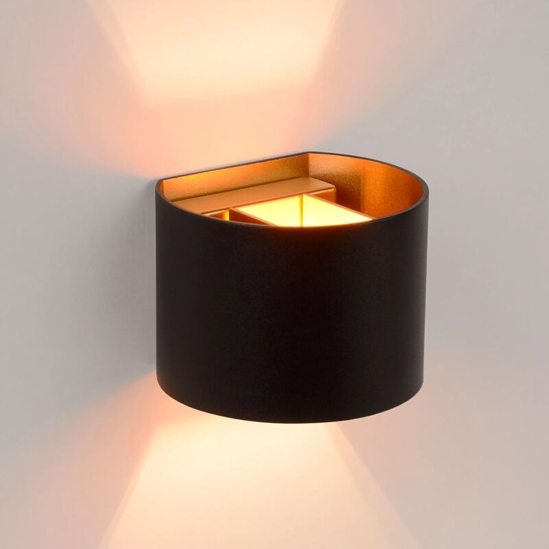 Lampada da parete up down moderna nera, Xio Lampada da parete up down moderna nera, Xio