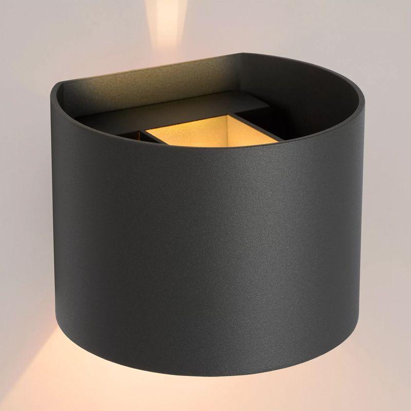 Lampada da parete up down moderna grigia, Xio