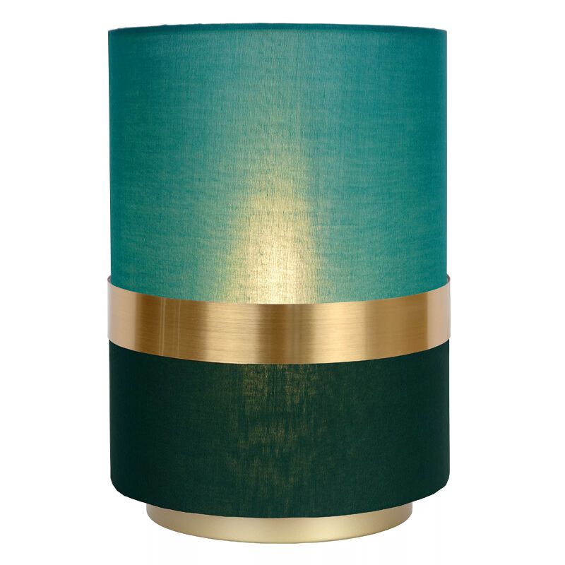 Lampada da tavolo retrò dorata, Tusse, con interruttore Lampada da tavolo retrò dorata, Tusse, con interruttore