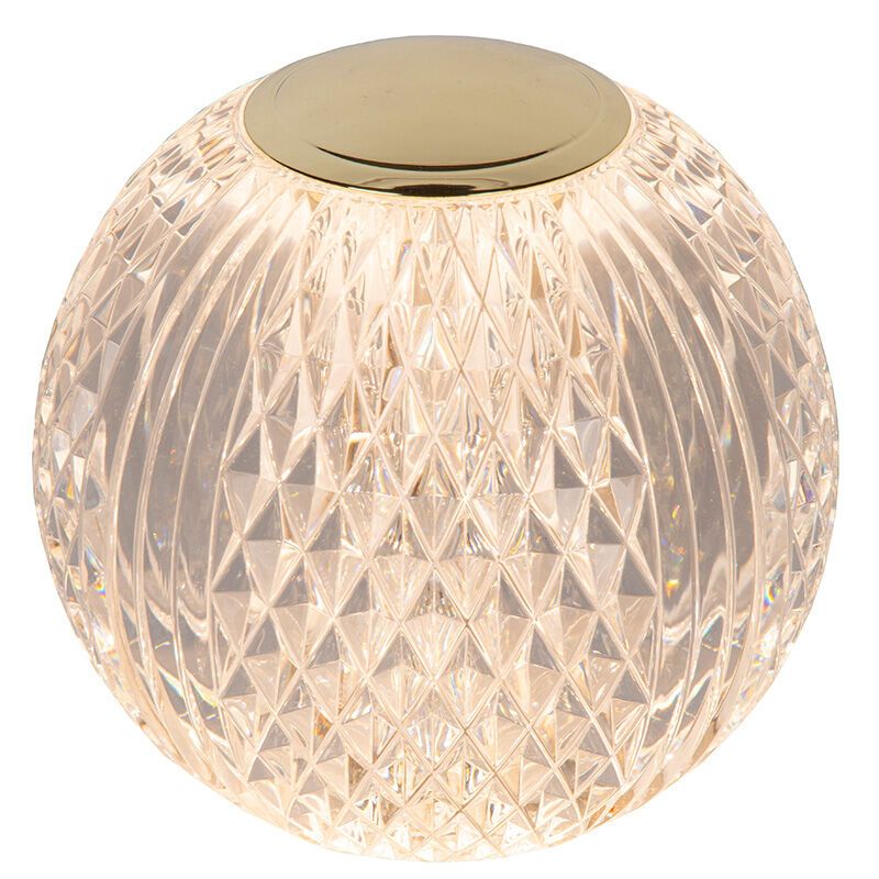 Lampada da tavolo moderna trasparente, Cintra, 2W, 2700K LED, dimmer in 3 fasi Lampada da tavolo moderna trasparente, Cintra, 2W, 2700K LED, dimmer in 3 fasi