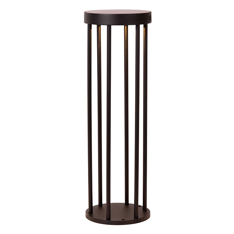 Lampione da giardino solare moderno nero, Jackson, 2W, 2700K LED, IP65, dimmer in 3 fasi Lampione da giardino solare moderno nero, Jackson, 2W, 2700K LED, IP65, dimmer in 3 fasi