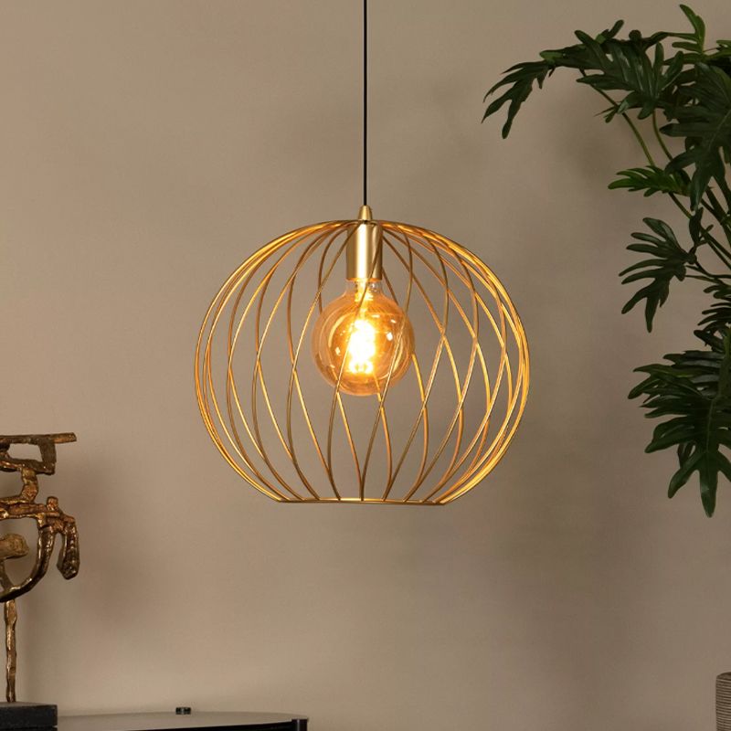 Lampada a sospensione classica in ottone, Danza