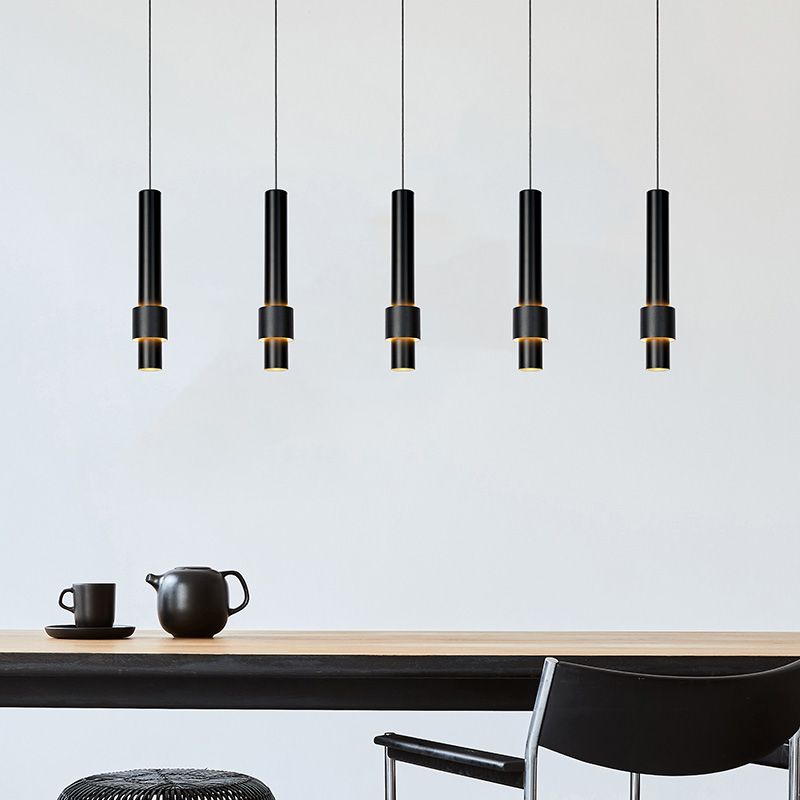 Lampada a sospensione moderna nera, Margary, 4,2W, 2700K LED Lampada a sospensione moderna nera, Margary, 4,2W, 2700K LED