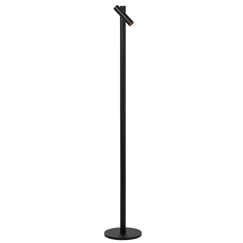 Lampada da terra ricaricabile moderna nera, Antrim, 2,2W, 2700K LED, IP54, controllo touch