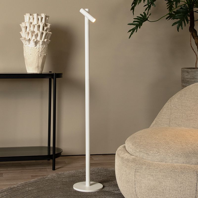 Lampada da terra ricaricabile moderna bianca, Antrim, 2,2W, 2700K LED, IP54, controllo touch Lampada da terra ricaricabile moderna bianca, Antrim, 2,2W, 2700K LED, IP54, controllo touch