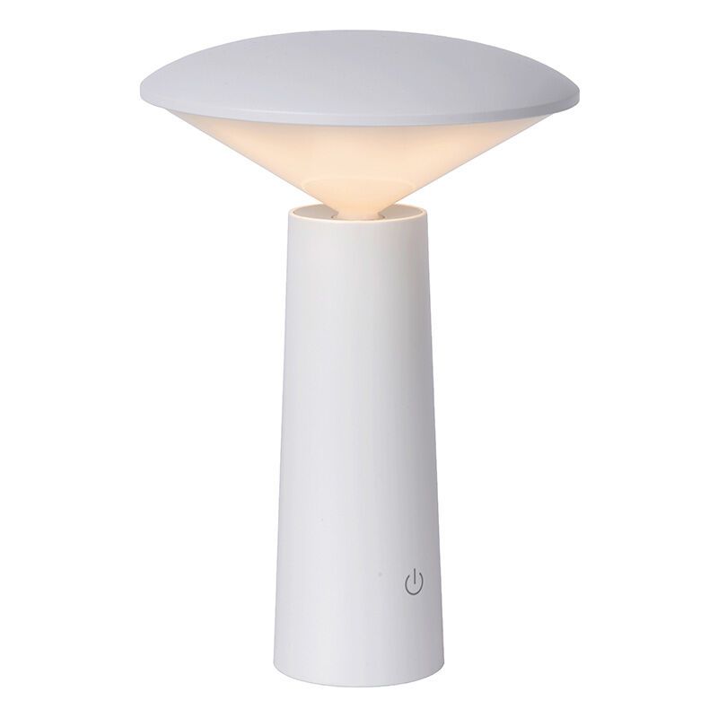 Lampada da tavolo da esterno moderna bianca, Jive, 4W, bianco regolabile tra caldo e freddo LED, IP44, con interruttore Lampada da tavolo da esterno moderna bianca, Jive, 4W, bianco regolabile tra caldo e freddo LED, IP44, con interruttore